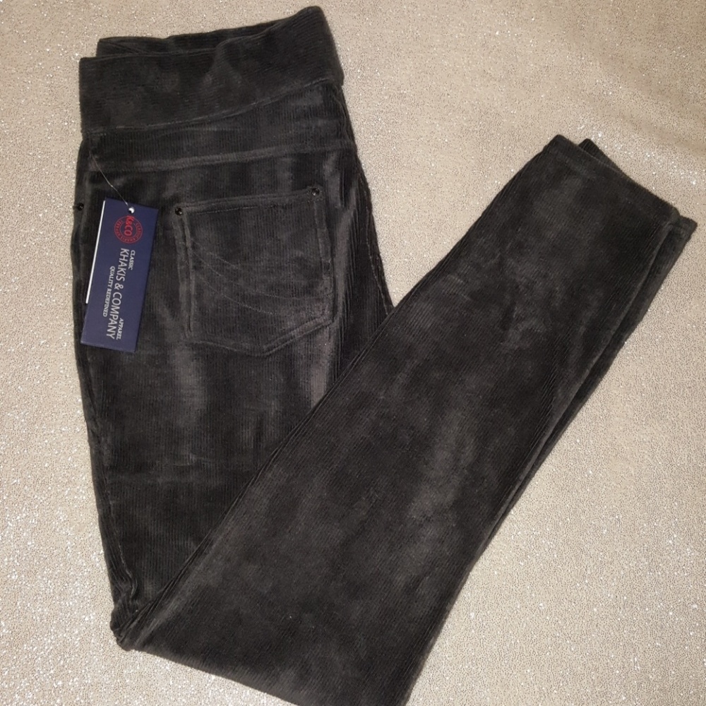 Knit corduroy legging